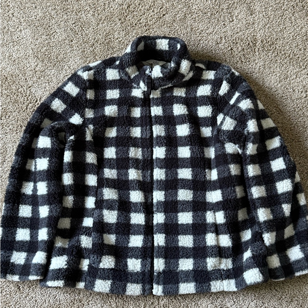 Croft & Barrow Girl’s Checkered Puffer Jacket